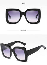Load image into Gallery viewer, Square Sunglasses Women  Brand Designer Oversized Frame Way Out Sun Glasses Hipster Ladies Shades Visor Oculos Top