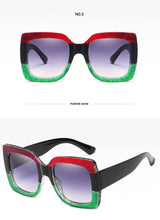 Load image into Gallery viewer, Square Sunglasses Women  Brand Designer Oversized Frame Way Out Sun Glasses Hipster Ladies Shades Visor Oculos Top