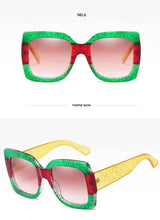 Load image into Gallery viewer, Square Sunglasses Women  Brand Designer Oversized Frame Way Out Sun Glasses Hipster Ladies Shades Visor Oculos Top