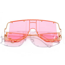 Load image into Gallery viewer, Square Sunglasses Women Oversized Men Shades Glasses  Brand Metal Rivet Trend Unique Female Eyewear