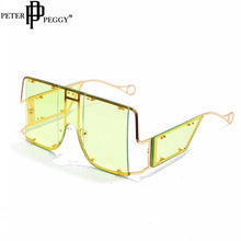Load image into Gallery viewer, Square Sunglasses Women Oversized Men Shades Glasses  Brand Metal Rivet Trend Unique Female Eyewear