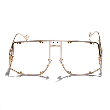 Load image into Gallery viewer, Square Sunglasses Women Oversized Men Shades Glasses  Brand Metal Rivet Trend Unique Female Eyewear