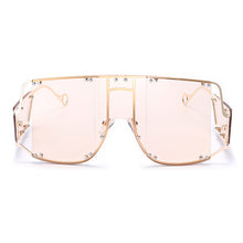 Load image into Gallery viewer, Square Sunglasses Women Oversized Men Shades Glasses  Brand Metal Rivet Trend Unique Female Eyewear