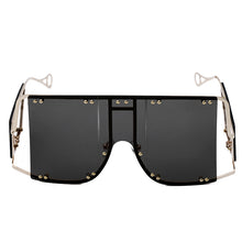 Load image into Gallery viewer, Square Sunglasses Women Oversized Men Shades Glasses  Brand Metal Rivet Trend Unique Female Eyewear