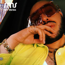 Load image into Gallery viewer, Square Sunglasses Women Oversized Mirror Men Shades Glasses  Brand Metal Rivet Trend Unique Female Eyewear