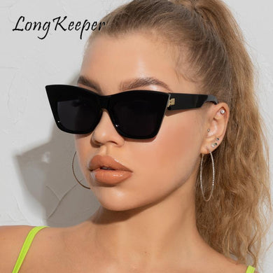 Square Sunglasses Women Vintage Cat Eye Brand Design Sun Glasses Female Retro Black Cateye Eyewear Oculos De Sol Feminin