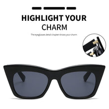 Load image into Gallery viewer, Square Sunglasses Women Vintage Cat Eye Brand Design Sun Glasses Female Retro Black Cateye Eyewear Oculos De Sol Feminin