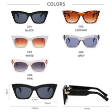 Load image into Gallery viewer, Square Sunglasses Women Vintage Cat Eye Brand Design Sun Glasses Female Retro Black Cateye Eyewear Oculos De Sol Feminin