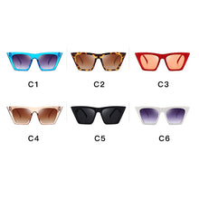 Load image into Gallery viewer, Square Sunglasses Women Vintage Cat Eye Design Sun Glasses Female Male Personality Cool Retro Black Cateye Oculos