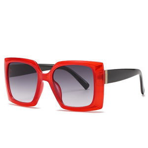 Square Unisex Men Women Sunglasses Elegant Big Frame Sun Glass Lady Eyewear Sunshade Glasses Outside Gifts UV400