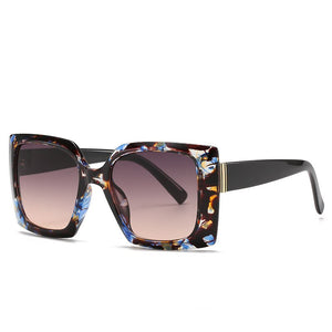 Square Unisex Men Women Sunglasses Elegant Big Frame Sun Glass Lady Eyewear Sunshade Glasses Outside Gifts UV400