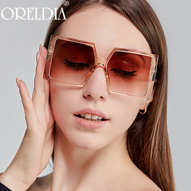 Square Women Sunglasses Female Oversized Jelly Color Sun Glasses Shades Eyewear  Brand Eyeglasses UV400 Oculos