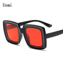 Load image into Gallery viewer, Square Women Sunglasses Vintage Oversized Frame Retro Champagne Leopard Eyewear Men Shades UV400 Sun Glasses