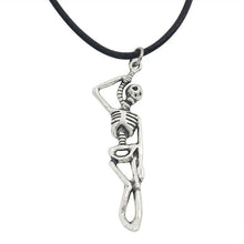 Carica l'immagine nel visualizzatore di Gallery, Fashion Steampunk Inverted Pentagram Pan God Skull Goat Head Pendant Necklaces Satanism Satanic Occult Metal DIY Choker Necklace