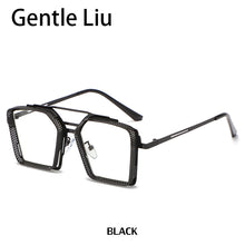 Load image into Gallery viewer, Steampunk Oversized Square Sunglasses Men&#39;s Metal Frame  Brand Designer Sun Glasses Ladies Retro Eyeglasses UV400