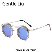 Load image into Gallery viewer, Steampunk Round Sunglasses For Men Women Metal Quality Brand Designer Sun Glasses Ladies  Punk Style Eyewear UV400