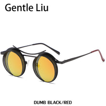Load image into Gallery viewer, Steampunk Round Sunglasses For Men Women Metal Quality Brand Designer Sun Glasses Ladies  Punk Style Eyewear UV400