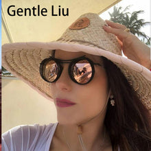 Load image into Gallery viewer, Steampunk Round Sunglasses For Men Women Metal Quality Brand Designer Sun Glasses Ladies  Punk Style Eyewear UV400