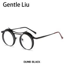 Load image into Gallery viewer, Steampunk Round Sunglasses For Men Women Metal Quality Brand Designer Sun Glasses Ladies  Punk Style Eyewear UV400