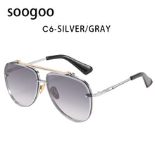Load image into Gallery viewer, Steampunk Square Sunglasses Men 2023 Retro Metal  Brand Designer Sun Glasses Women Black Vintage Eyeglasses UV400