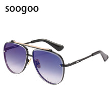 Load image into Gallery viewer, Steampunk Square Sunglasses Men 2023 Retro Metal  Brand Designer Sun Glasses Women Black Vintage Eyeglasses UV400