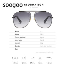 Load image into Gallery viewer, Steampunk Square Sunglasses Men 2023 Retro Metal  Brand Designer Sun Glasses Women Black Vintage Eyeglasses UV400