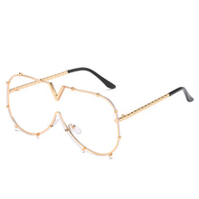 Carica l'immagine nel visualizzatore di Gallery, Steampunk Sunglasses 2023 Women Men Pilot Sun Glasses Colorful Lens Shades Eyewear Lady Brand Designer Eyeglasses UV400