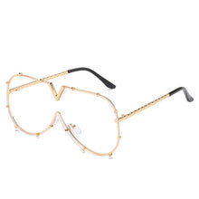 Carica l'immagine nel visualizzatore di Gallery, Steampunk Sunglasses 2023 Women Men Pilot Sun Glasses Colorful Lens Shades Eyewear Lady Brand Designer Eyeglasses UV400