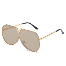 Carica l'immagine nel visualizzatore di Gallery, Steampunk Sunglasses 2023 Women Men Pilot Sun Glasses Colorful Lens Shades Eyewear Lady Brand Designer Eyeglasses UV400