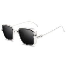 Load image into Gallery viewer, Steampunk Sunglasses Brand Design Men Women Vintage Square Metal Punk Sun glasses UV400 Shades Eyewear