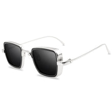 Load image into Gallery viewer, Steampunk Sunglasses Brand Design Men Women Vintage Square Metal Punk Sun glasses UV400 Shades Eyewear