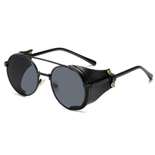 Load image into Gallery viewer, Fashion Steampunk Sunglasses Brand Design Metal Round Sunglass Men Women Vintage Punk Sun glasses UV400 Shades Oculos de sol