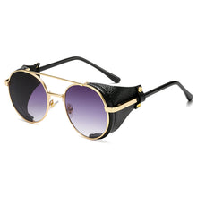 Load image into Gallery viewer, Steampunk Sunglasses Brand Design Metal Round Sunglass Men Women Vintage Punk Sun glasses UV400 Shades Oculos de sol