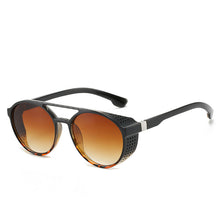 Load image into Gallery viewer, Steampunk Sunglasses Women Men Brand Design Retro Goggles Round Flip Up Glasses steam punk Vintage Eyewear Oculos de sol