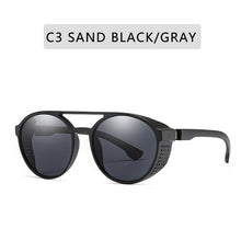 Load image into Gallery viewer, Steampunk Sunglasses Women Men Brand Design Retro Goggles Round Flip Up Glasses steam punk Vintage Eyewear Oculos de sol