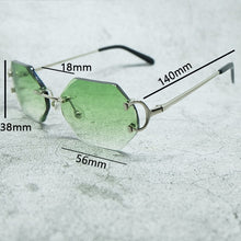 Load image into Gallery viewer, Sun Glasses Men Diamond Cut Carter Sunglasses Gafas De Sol Vintage Eyewear Customized Engrave Name And Initials