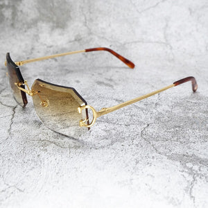 Sun Glasses Men Diamond Cut Carter Sunglasses Gafas De Sol Vintage Eyewear Customized Engrave Name And Initials
