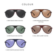 Load image into Gallery viewer, Sunglasses Men Women Pilot Sun Glasses TR90 Polarized UV400 Lens Outdoor Driving Vintage Eyewear For Male/Female 3308