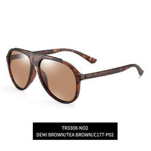 Load image into Gallery viewer, Sunglasses Men Women Pilot Sun Glasses TR90 Polarized UV400 Lens Outdoor Driving Vintage Eyewear For Male/Female 3308