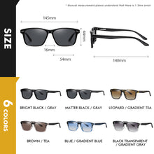 Load image into Gallery viewer, Sunglasses Women Polarized Glasses Men Square Frame Gradient Lens Unisex Eyewear Fishing Driving Goggle lentes de sol