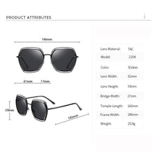 Load image into Gallery viewer, Sunglasses Women TR90 Alloy Sun Glasses Polarized UV400 Lens  Ladies Vintage Outdoor Eyewear For Female V2204