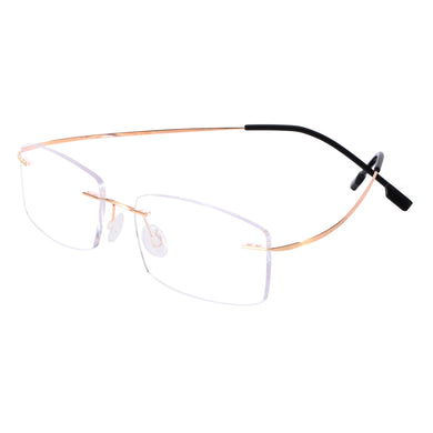 Super Flex and Light Memory Titanium Rimless Eyeglasses Frames For Myopia Lenses Reading Glasses