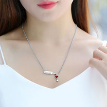 Load image into Gallery viewer, Fashion Surgical Steel Cubic Zirconia Necklace Wine Necklace Unique Design  Women&#39;s   Wine Glass  Necklace &amp; Pendant