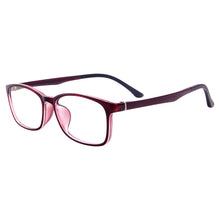 Load image into Gallery viewer, TR90 Full Rim Men and Women Rectangle Spectacle Frame For Prescription Lenses Myopia Varifocal Reading