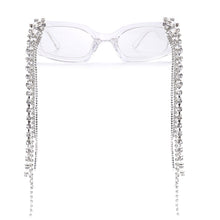 Load image into Gallery viewer, Tassel Rhinestones Sunglasses 2023 Women Luxulry Brand Steampunk Sun Glasses Unique Diamond Eyeglasses Oculos UV400