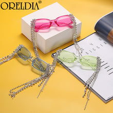 Load image into Gallery viewer, Tassel Rhinestones Sunglasses 2023 Women Luxulry Brand Steampunk Sun Glasses Unique Diamond Eyeglasses Oculos UV400