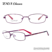Load image into Gallery viewer, Titanium Glasses Degree Of Women Prescription Eyewear For Reading and Myopia Lens