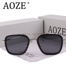 Load image into Gallery viewer, Tony Stark Flight Style Sunglasses Men Square Brand Design Sun Glasses women Oculos Retro male male
