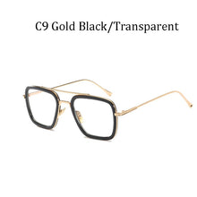 Load image into Gallery viewer, Tony Stark Flight Style Sunglasses Men Square Brand Design Sun Glasses women Oculos Retro male male