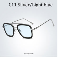 Load image into Gallery viewer, Tony Stark Flight Style Sunglasses Men Square Brand Design Sun Glasses women Oculos Retro male male